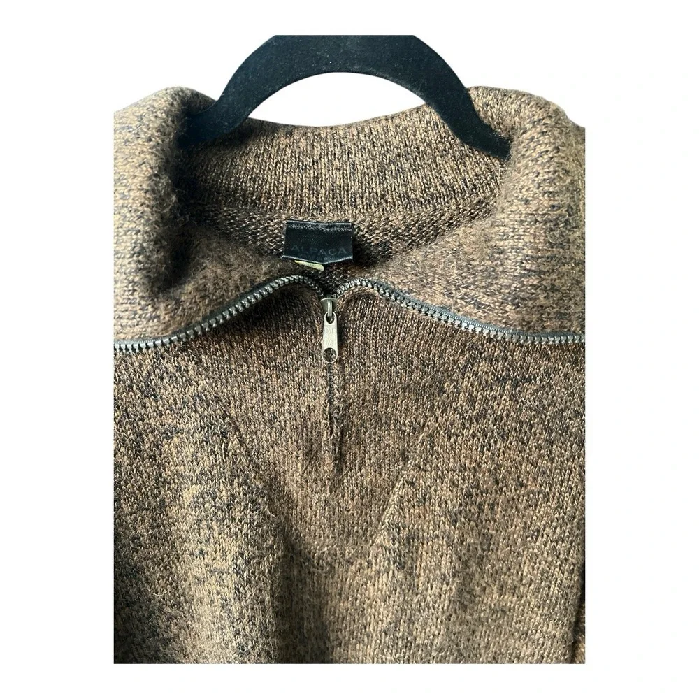 Alpaca Sweater Men's XL Made in Peru